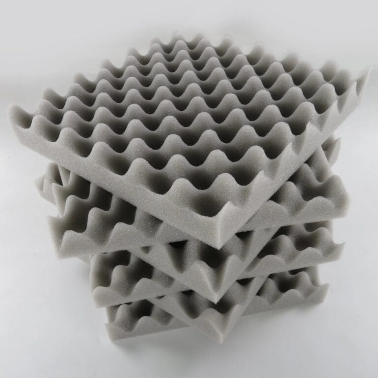 Mousse acoustique alvéolée - 12 pièces - 30x30x5cm