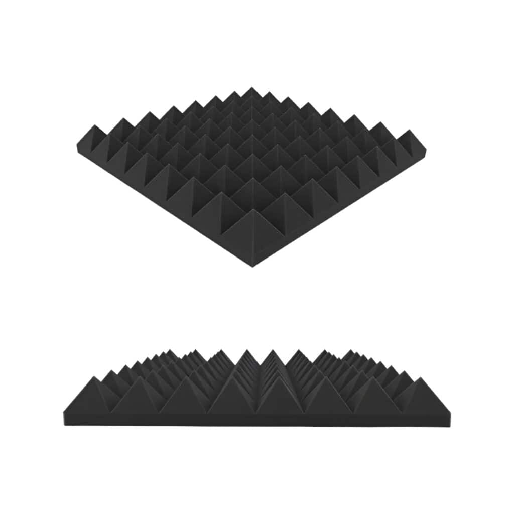 mousse acoustique bleue et noire