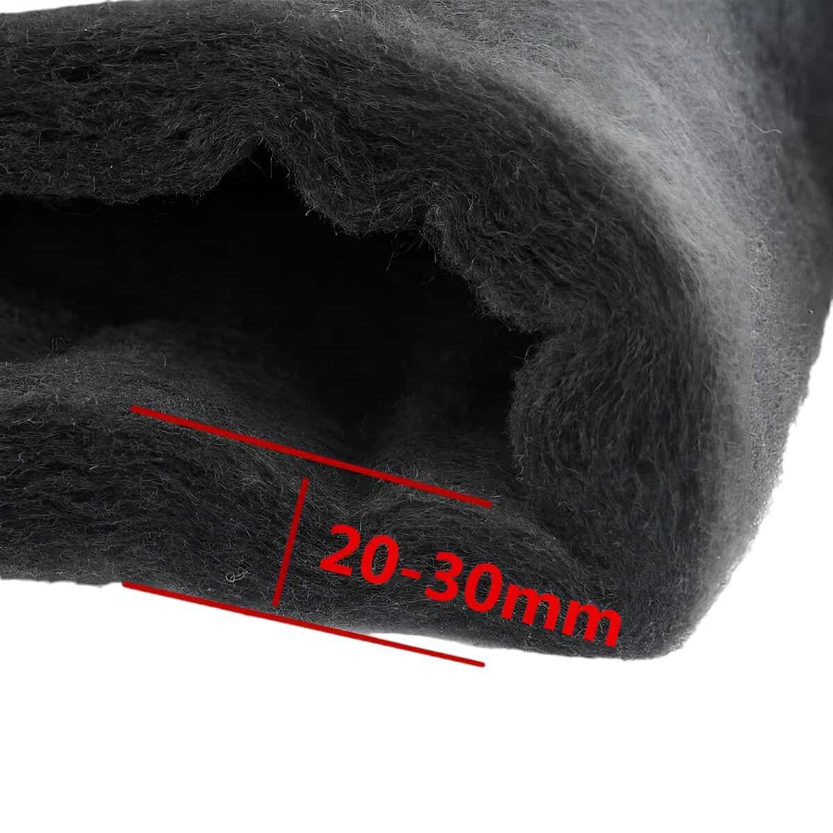 Mousse acoustique pour caisson de basse épaisseur 20-30mm.