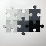 Mousse acoustique decorative - 4 pièces - 22.7x22.7cm