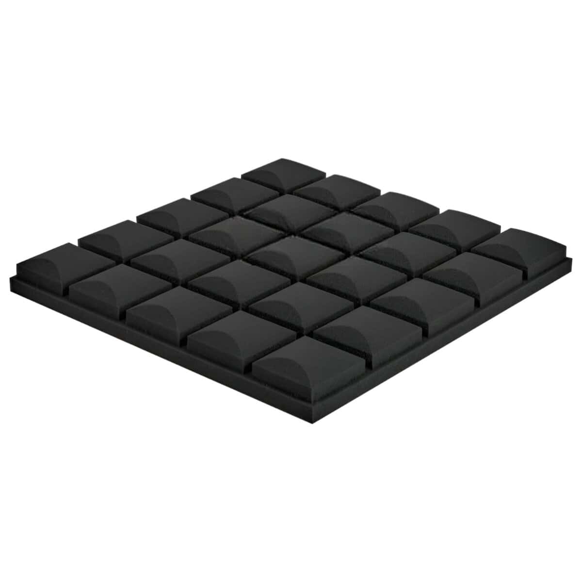 Mousse acoustique professionnelle noire 50x50x5cm pour isolation sonore.