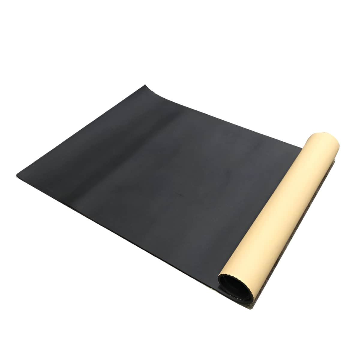 Mousse acoustique technique 200x50x3mm, rouleau noir pour isolation sonore.