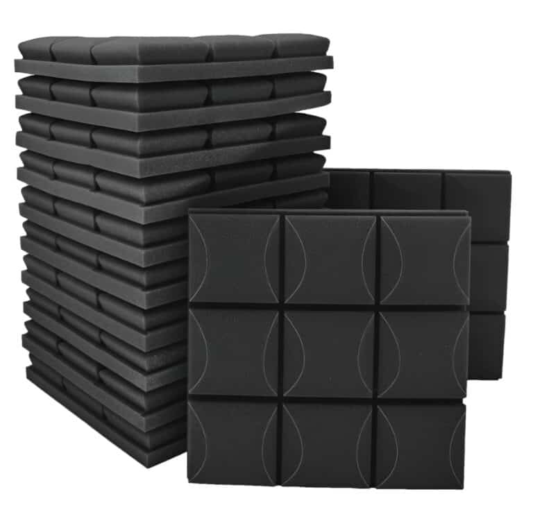 Mousse acoustique absorbante - 6 pièces - 30x30cm