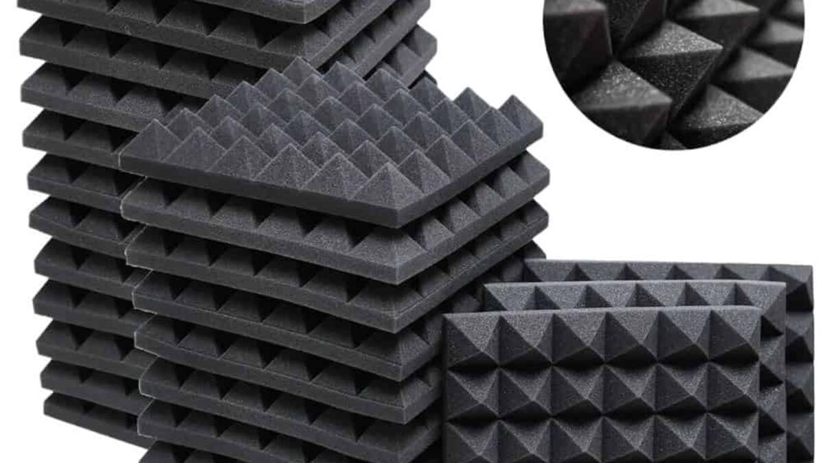 JBER Lot de 12 Panneaux de Mousse Acoustique, 2,5 x 30,5 JBER Lot de 12 Panneaux de Mousse Acoustique, 2,5 x 30,5