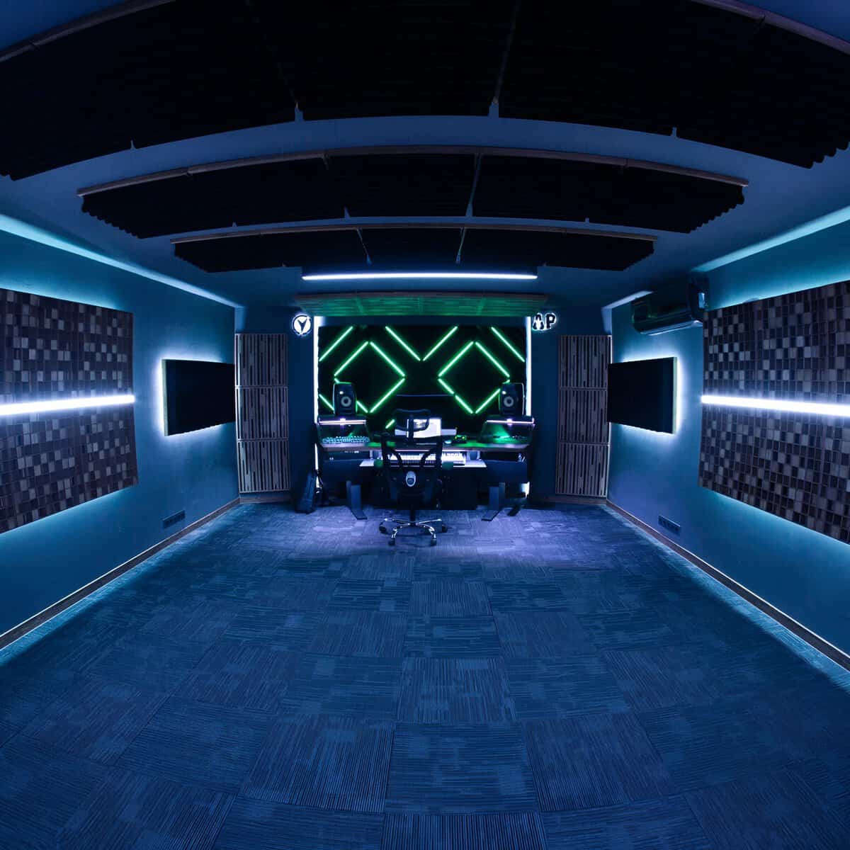 Mousse acoustique LED pour studio, 8 pièces, 60x60cm, isolation sonore.